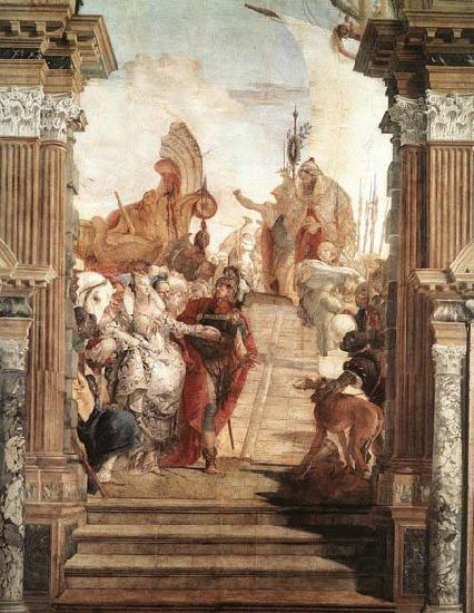 TIEPOLO, Giovanni Domenico The Meeting of Anthony and Cleopatra Norge oil painting art